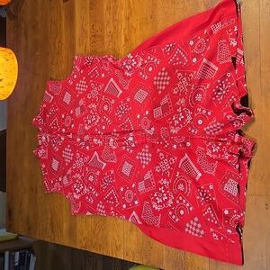 True vintage bandana print cotton romper